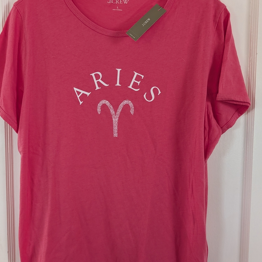 J.Crew Graphic Tee in Pink